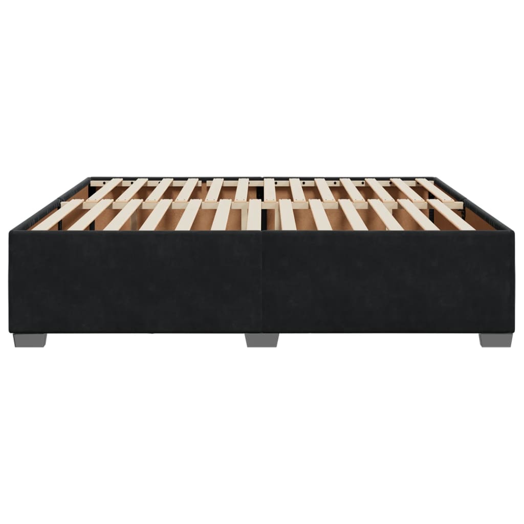 vidaXL Cadru de pat fără saltea, negru, 180x200 cm, catifea vidaXL Cadru de pat fără saltea, negru, 180x200 cm, catifea