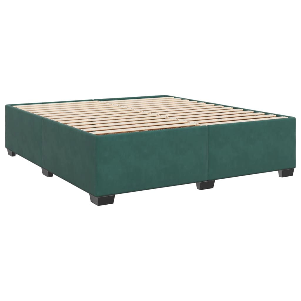 vidaXL Cadru de pat fără saltea, verde închis, 180x200 cm, catifea vidaXL Cadru de pat fără saltea, verde închis, 180x200 cm, catifea