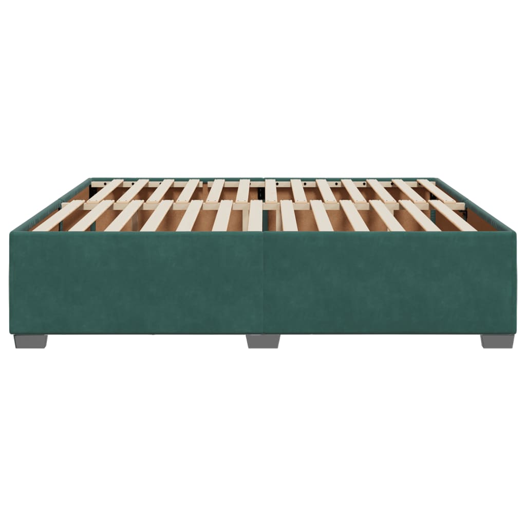 vidaXL Cadru de pat fără saltea, verde închis, 180x200 cm, catifea vidaXL Cadru de pat fără saltea, verde închis, 180x200 cm, catifea