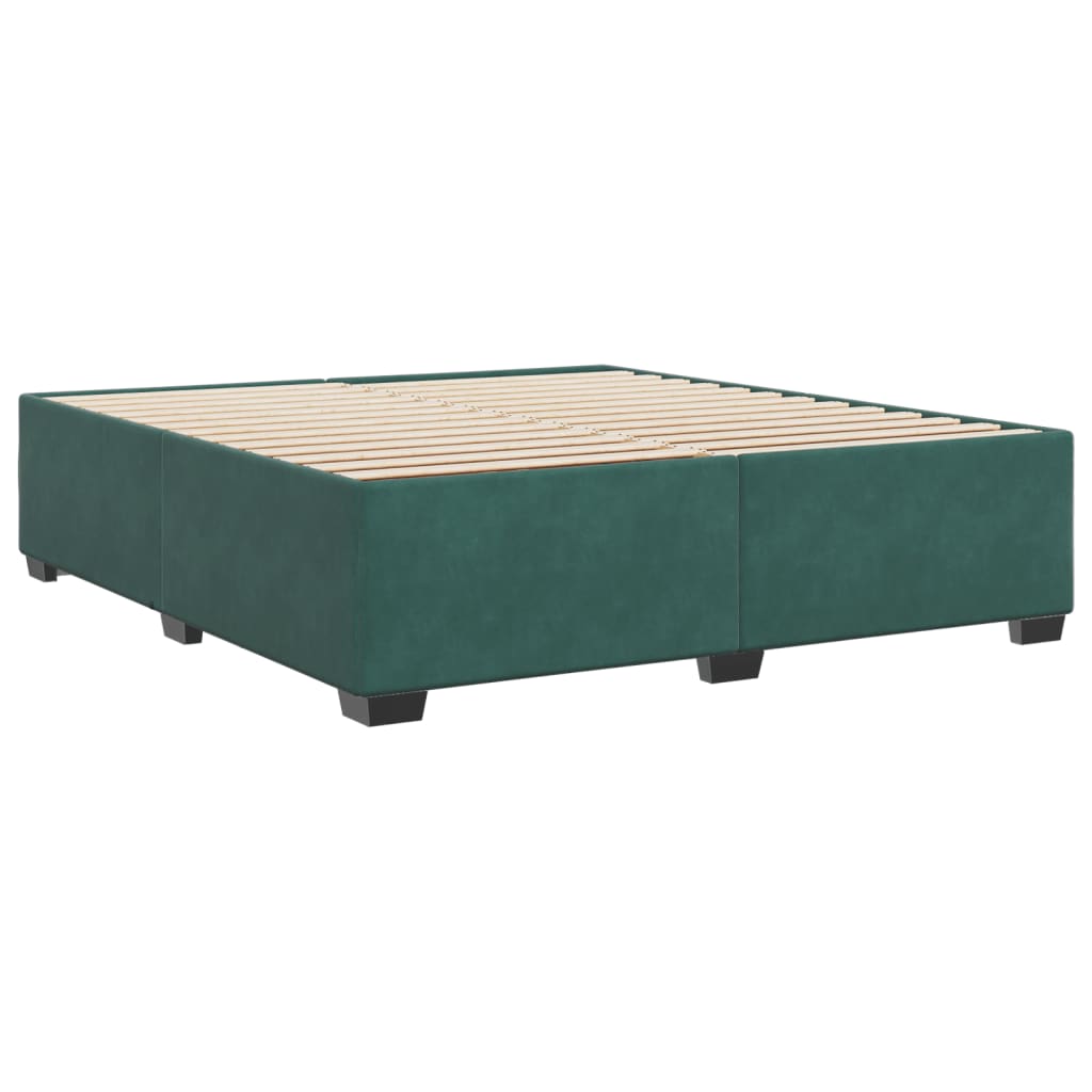 vidaXL Cadru de pat fără saltea, verde închis, 180x200 cm, catifea vidaXL Cadru de pat fără saltea, verde închis, 180x200 cm, catifea