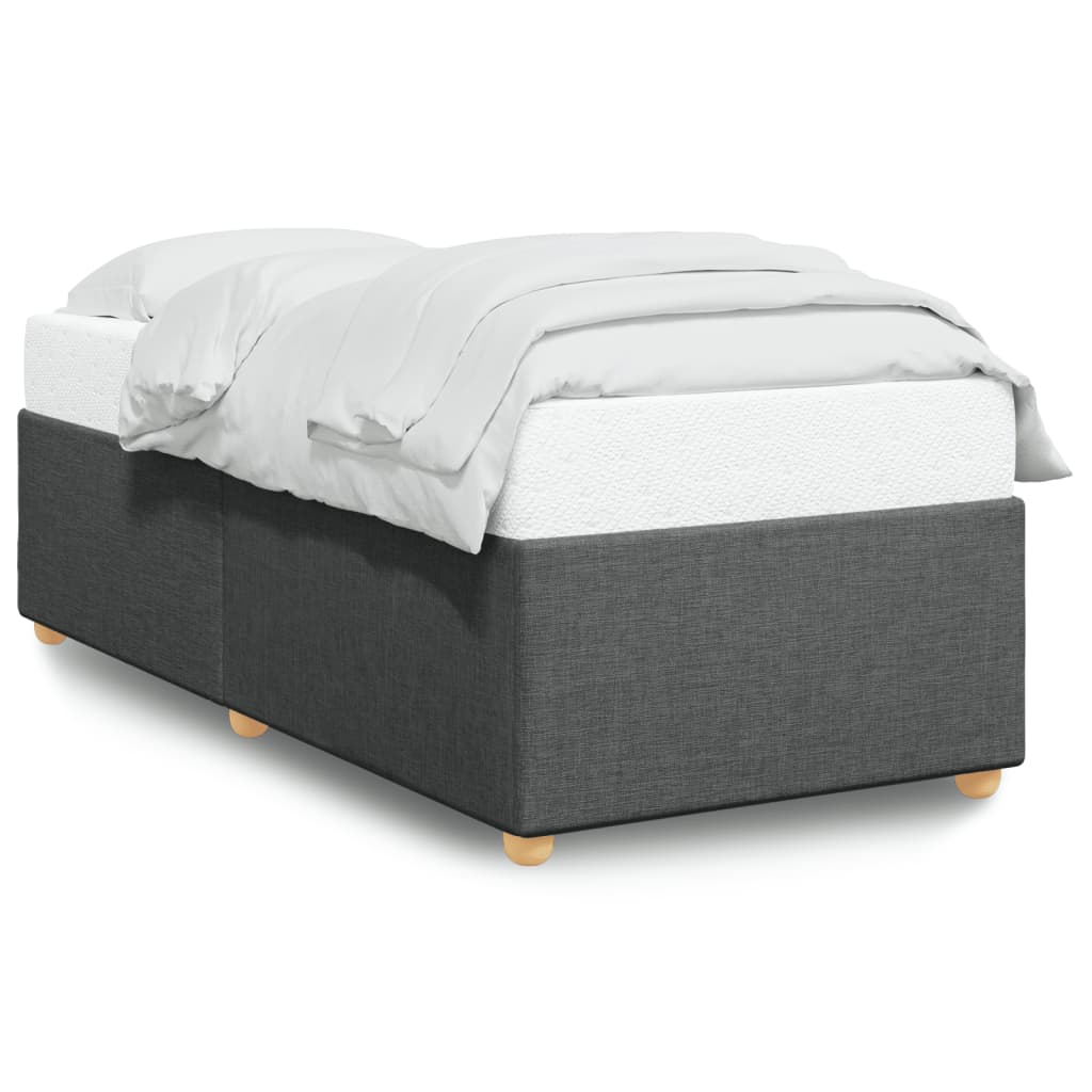 vidaXL Cadru de pat fără saltea, gri închis, 80x200 cm, textil vidaXL Cadru de pat fără saltea, gri închis, 80x200 cm, textil