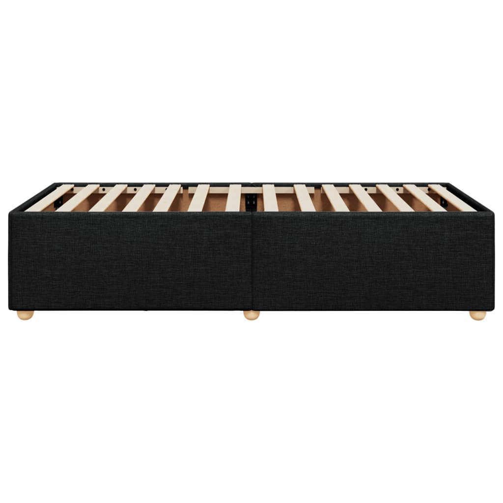 vidaXL Cadru de pat fără saltea țesătură neagră 80x200 cm