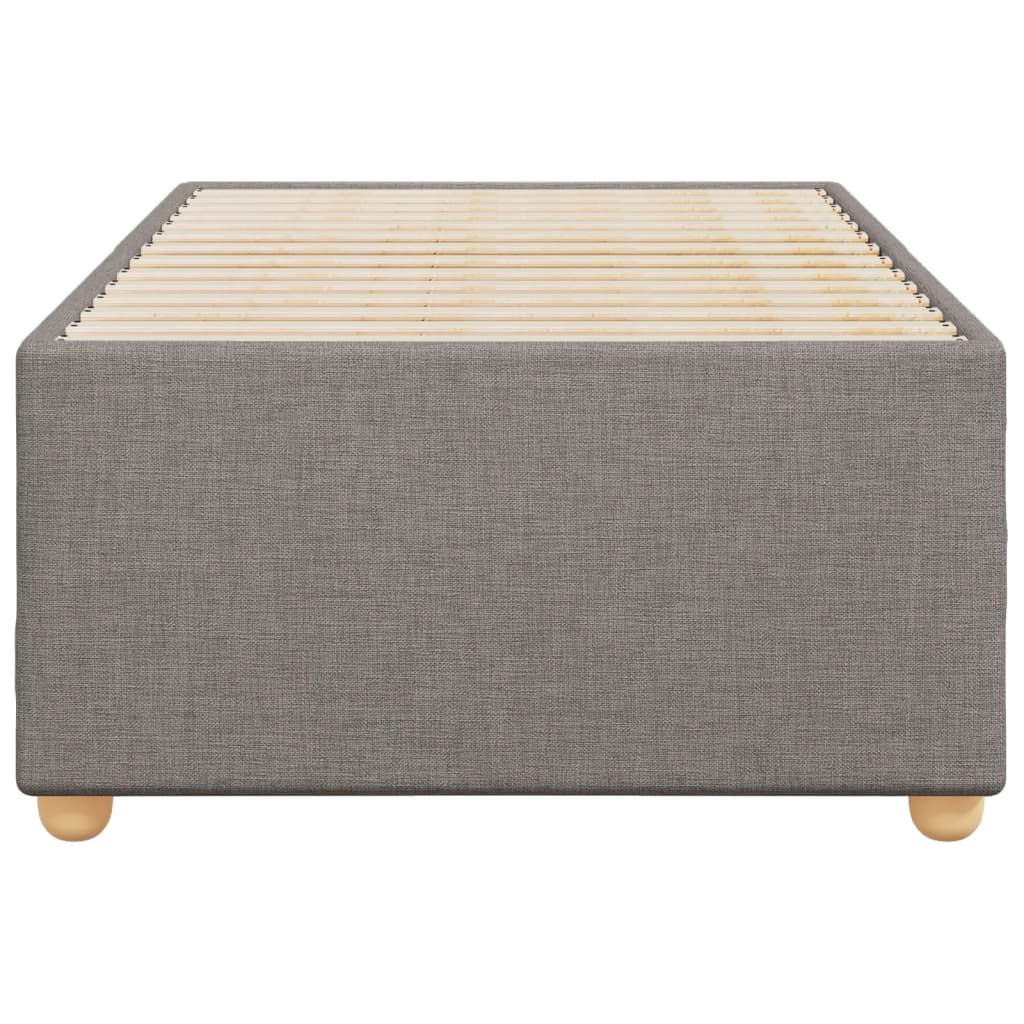 vidaXL Cadru de pat fără saltea Taupe 80x200 cm țesătură