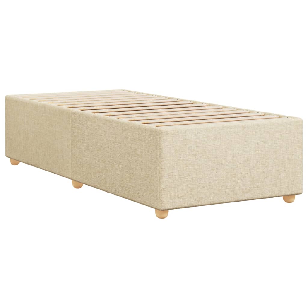 vidaXL Cadru de pat fără saltea cremă 80x200 cm țesătură