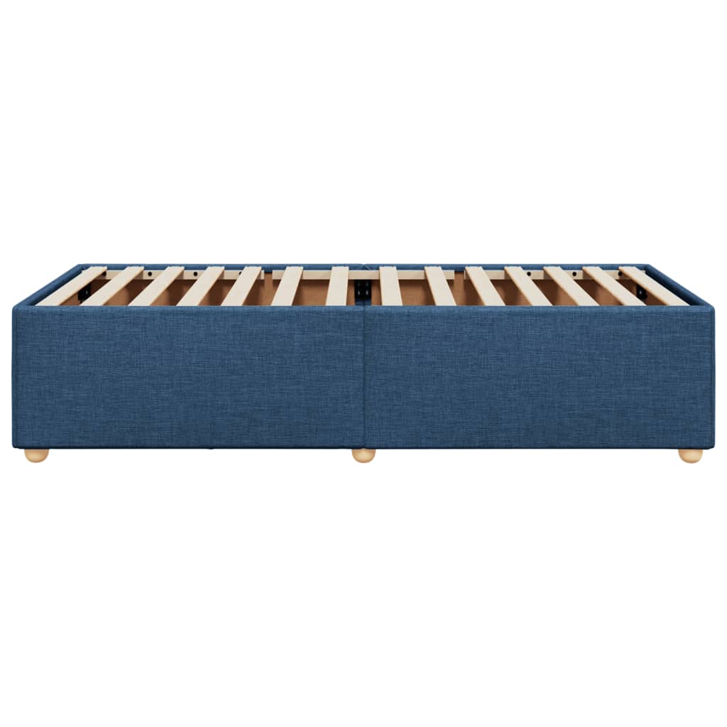 vidaXL Cadru de pat fără saltea țesătură albastră 80x200 cm