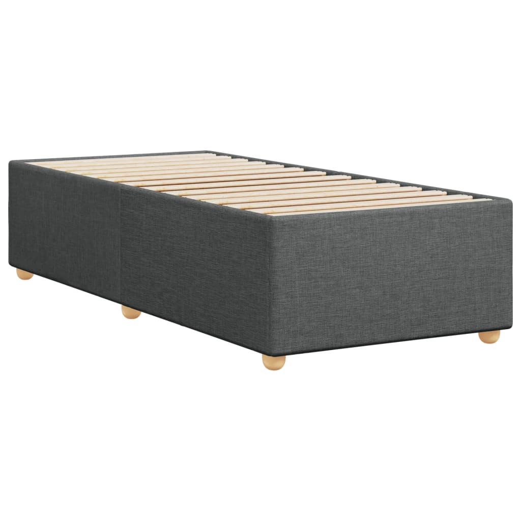 vidaXL Cadru de pat fără saltea, gri închis, 90x200 cm, textil vidaXL Cadru de pat fără saltea, gri închis, 90x200 cm, textil