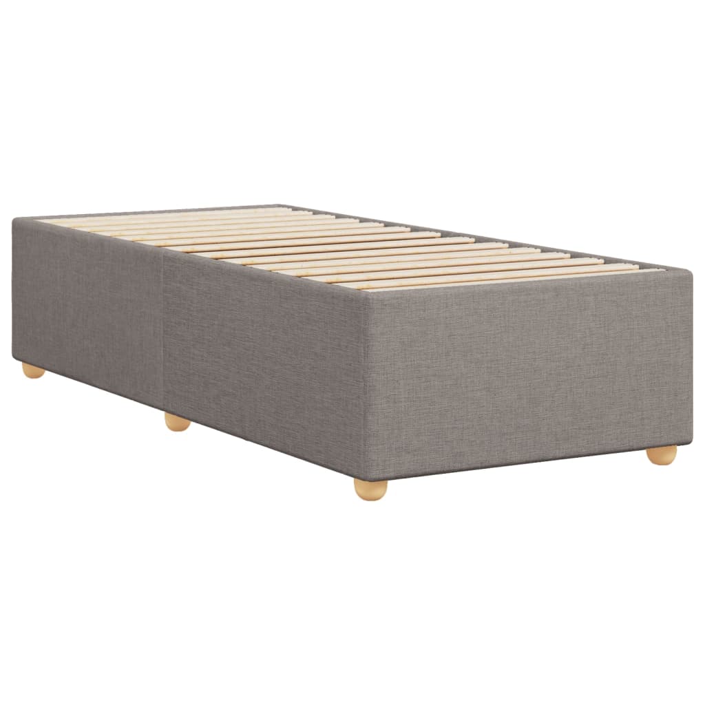 vidaXL Cadru de pat fără saltea Taupe 90x200 cm țesătură vidaXL Cadru de pat fără saltea Taupe 90x200 cm țesătură