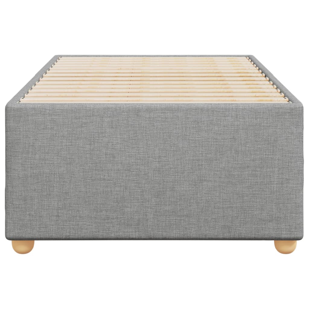 vidaXL Cadru de pat fără saltea, gri deschis, 100x200 cm, textil