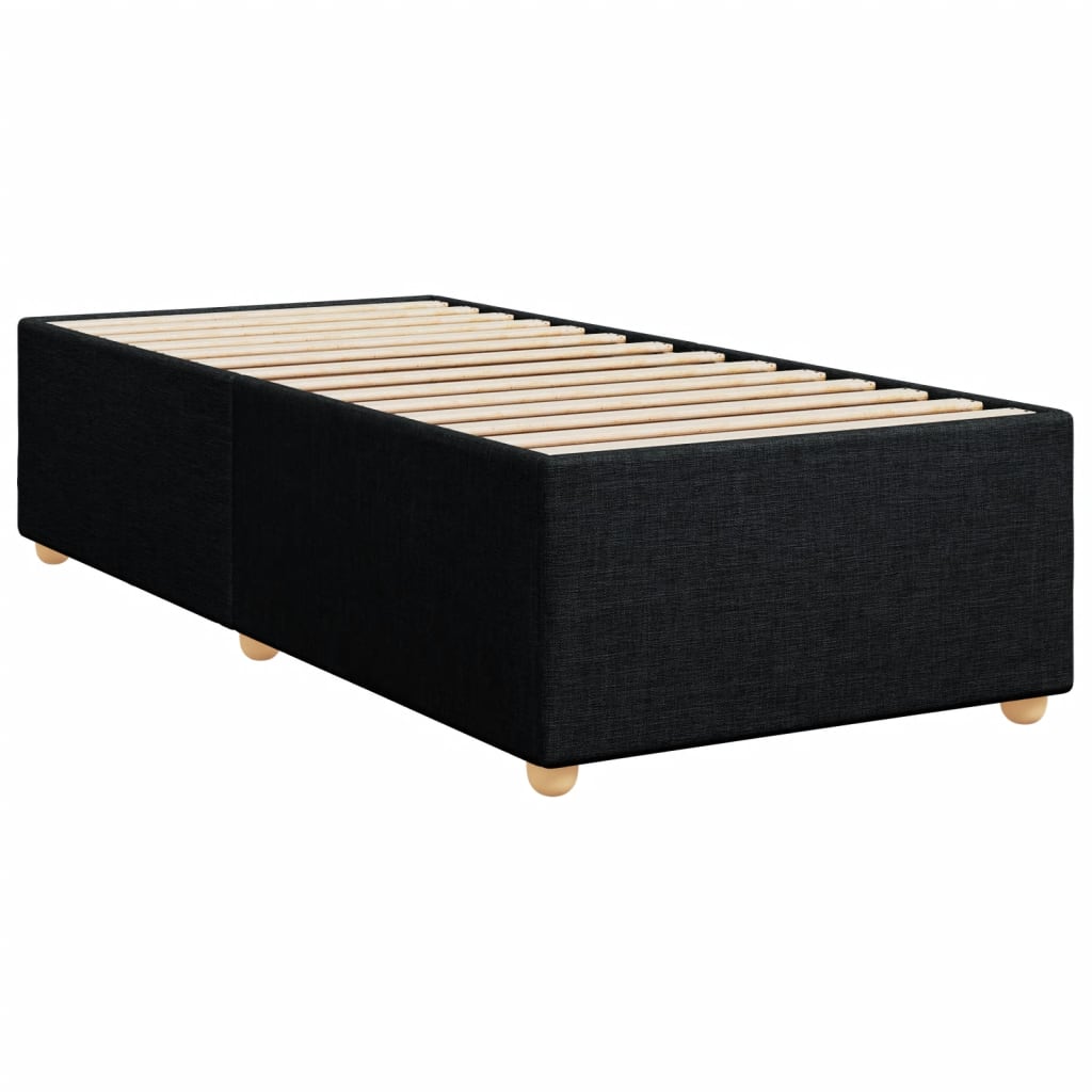 vidaXL Cadru de pat fără saltea, negru, 100x200 cm, textil