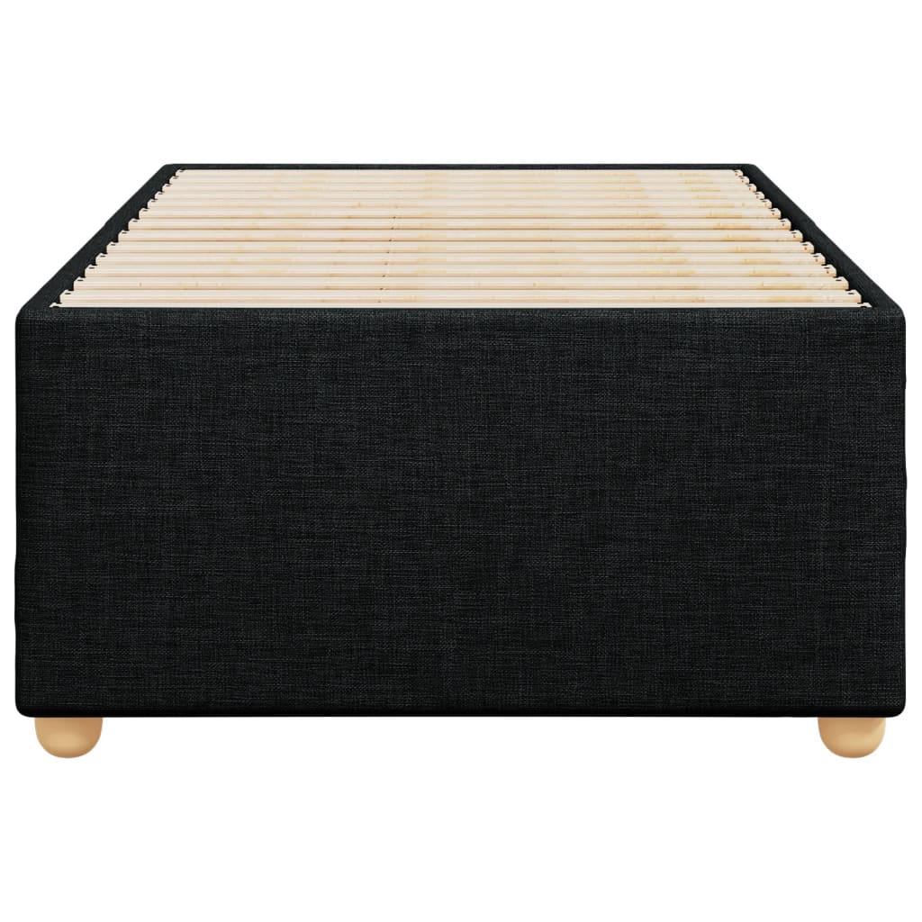 vidaXL Cadru de pat fără saltea, negru, 100x200 cm, textil