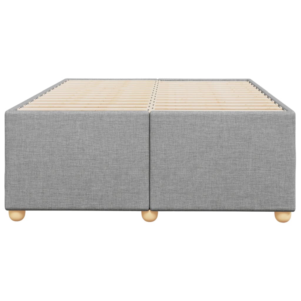 vidaXL Cadru de pat fără saltea țesătură gri deschis 120x190 cm