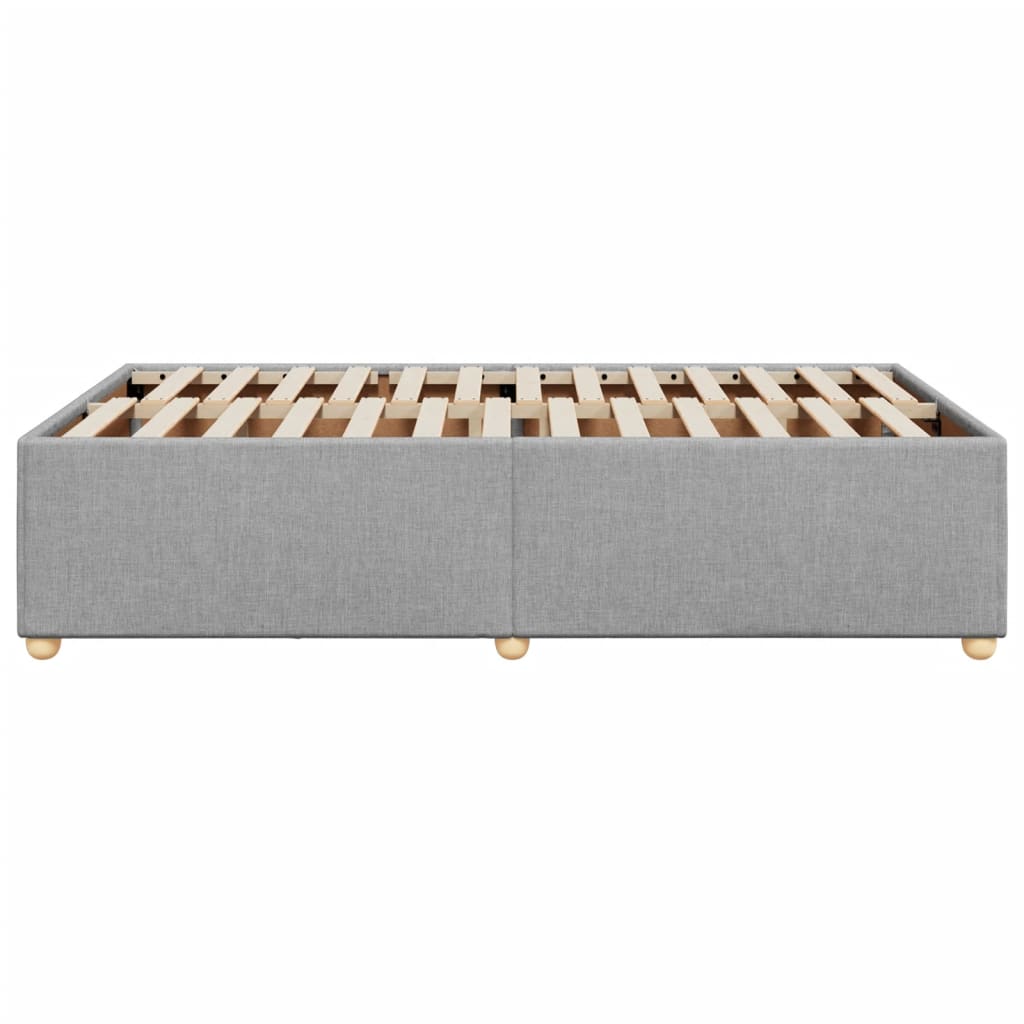 vidaXL Cadru de pat fără saltea țesătură gri deschis 120x190 cm