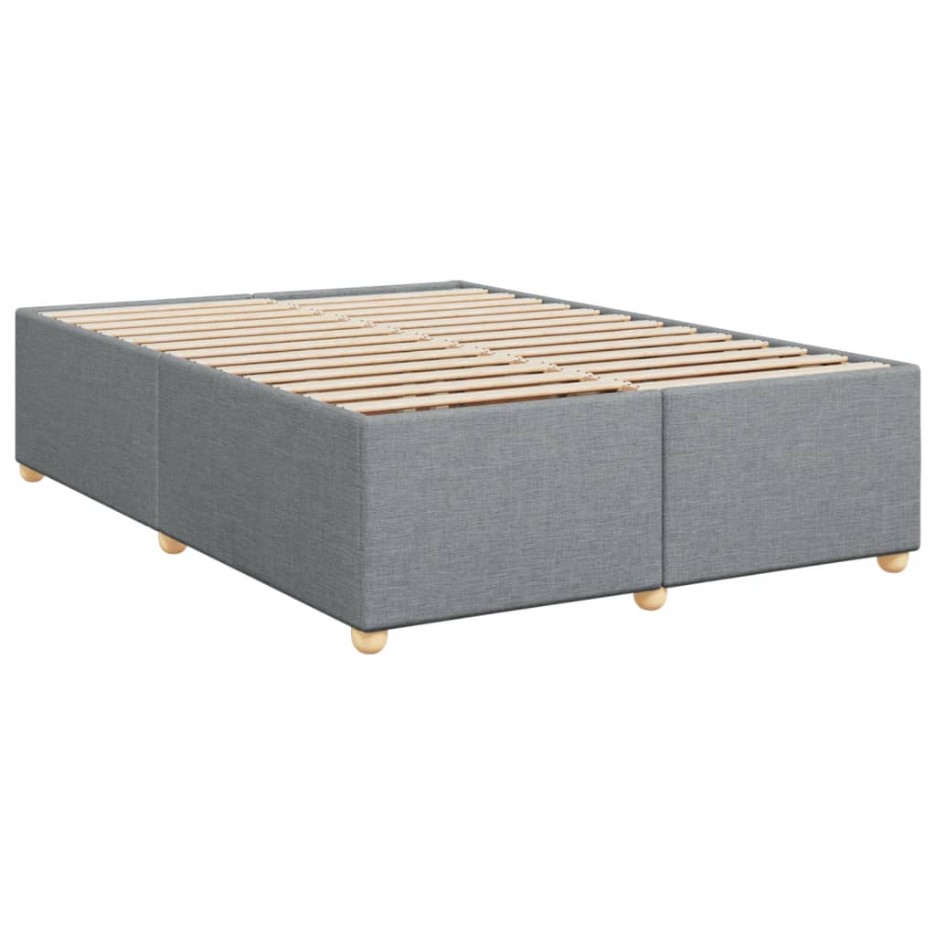 vidaXL Cadru de pat fără saltea, gri deschis, 140x200 cm, textil