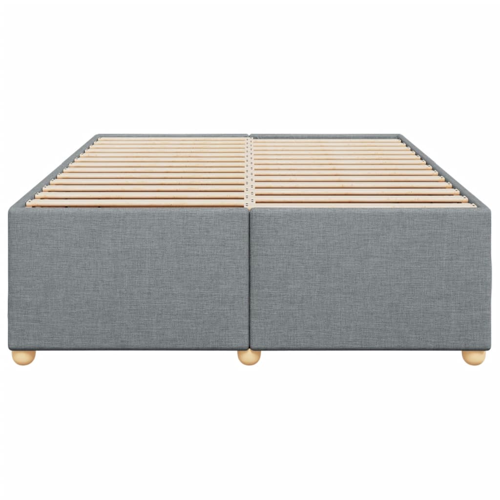 vidaXL Cadru de pat fără saltea, gri deschis, 140x200 cm, textil