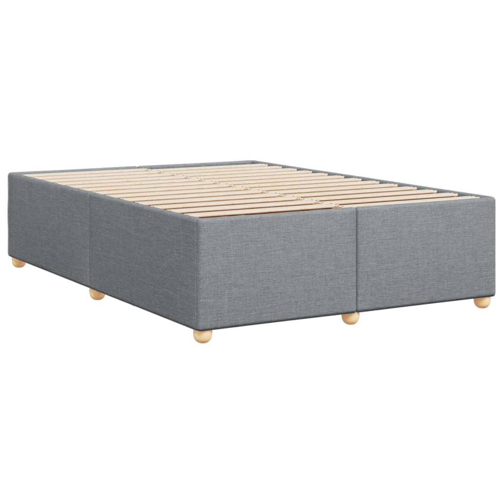 vidaXL Cadru de pat fără saltea, gri deschis, 140x200 cm, textil