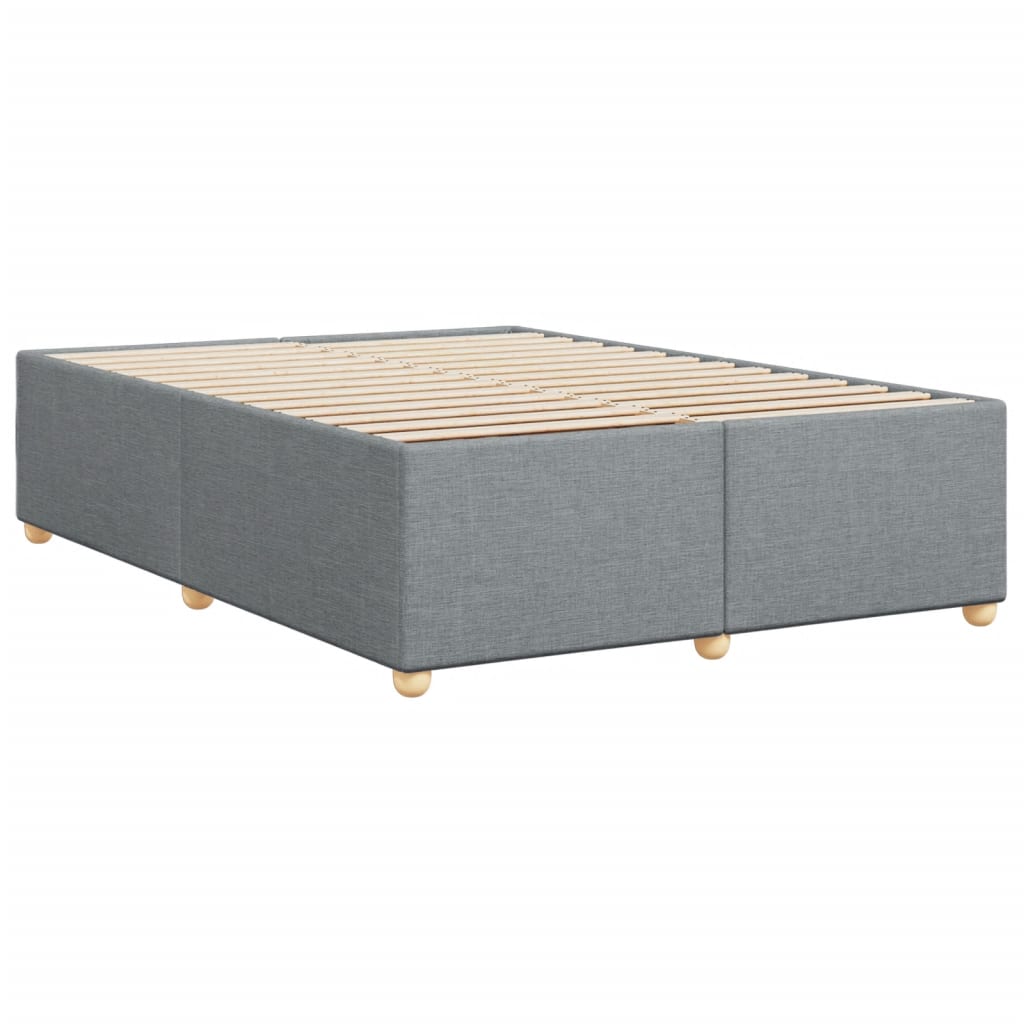vidaXL Cadru de pat fără saltea, gri deschis, 160x200 cm, textil