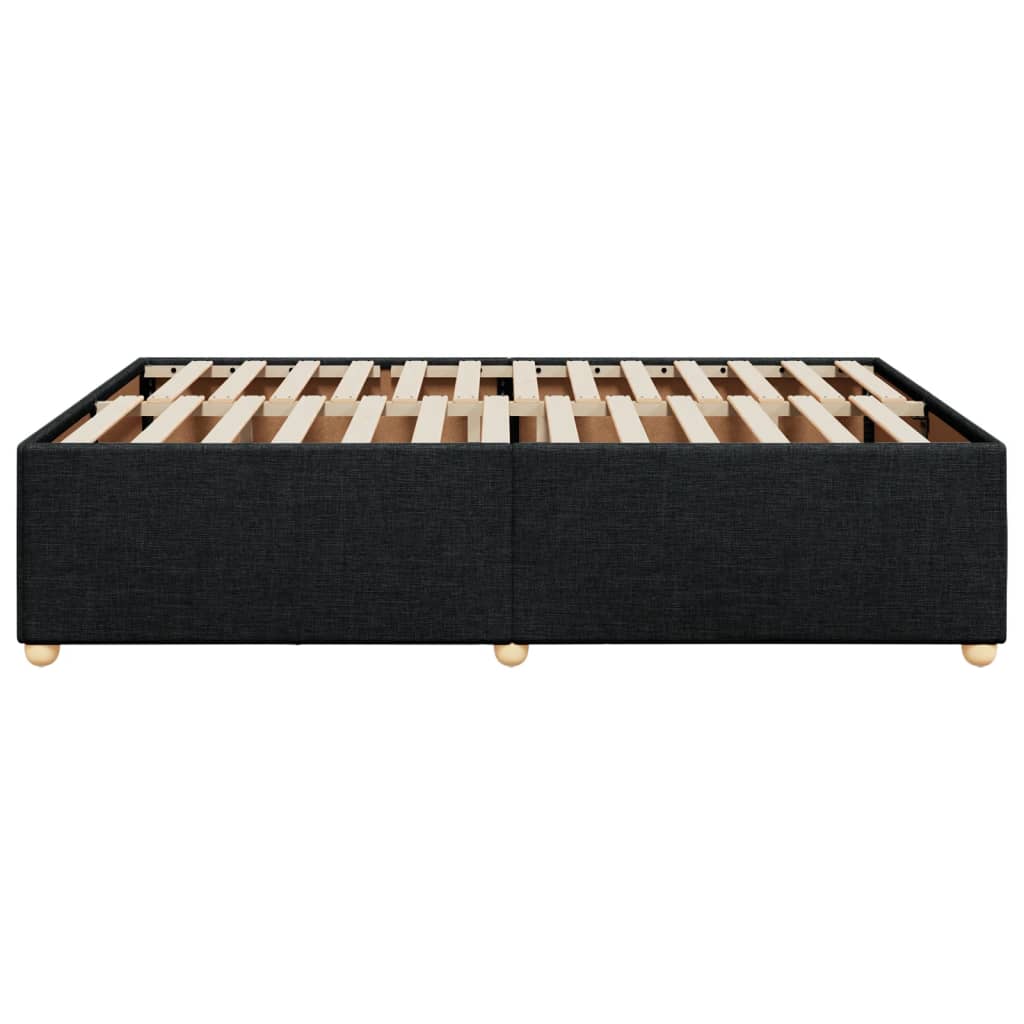 vidaXL Cadru de pat fără saltea, negru, 160x200 cm, textil vidaXL Cadru de pat fără saltea, negru, 160x200 cm, textil