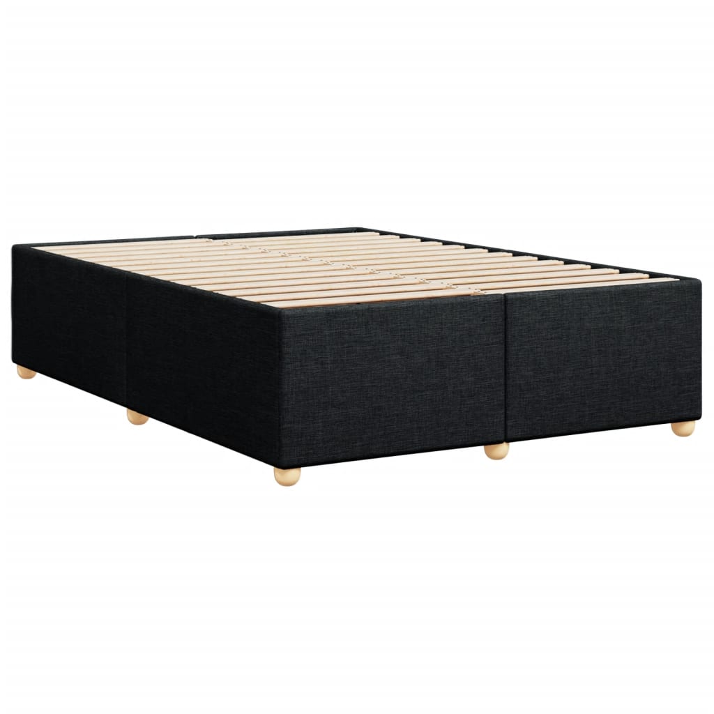 vidaXL Cadru de pat fără saltea, negru, 160x200 cm, textil vidaXL Cadru de pat fără saltea, negru, 160x200 cm, textil