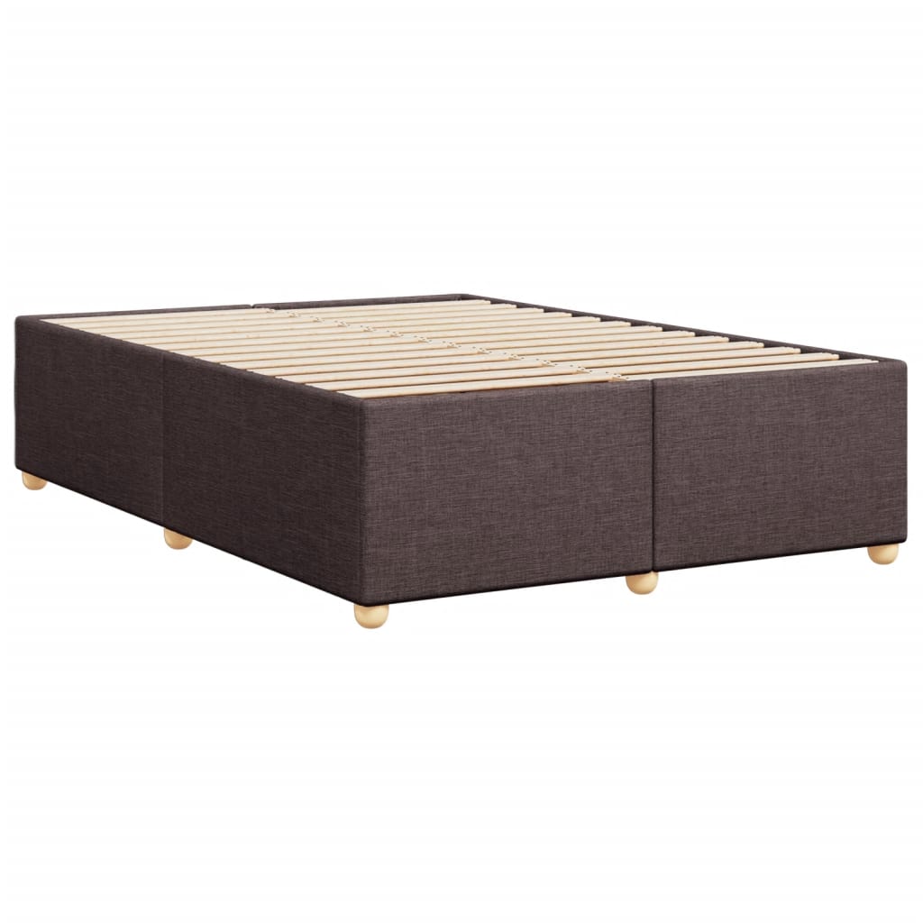 vidaXL Cadru de pat fără saltea, maro închis, 160x200 cm, textil