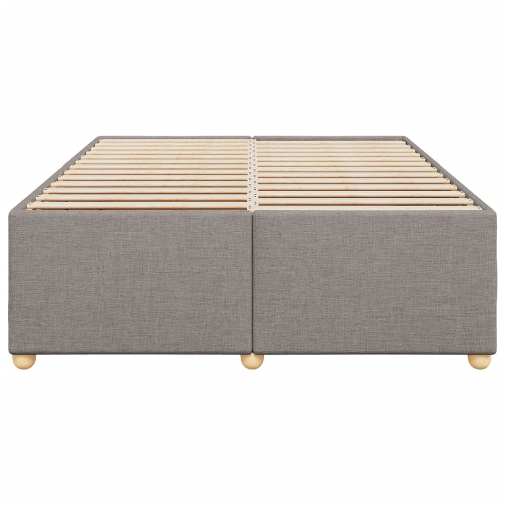 vidaXL Cadru de pat fără saltea, gri taupe, 160x200 cm, textil vidaXL Cadru de pat fără saltea, gri taupe, 160x200 cm, textil