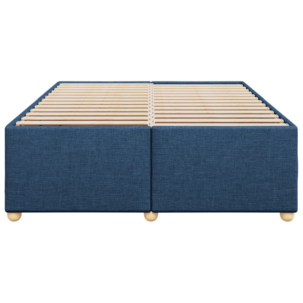 vidaXL Cadru de pat fără saltea, albastru, 160x200 cm, textil vidaXL Cadru de pat fără saltea, albastru, 160x200 cm, textil