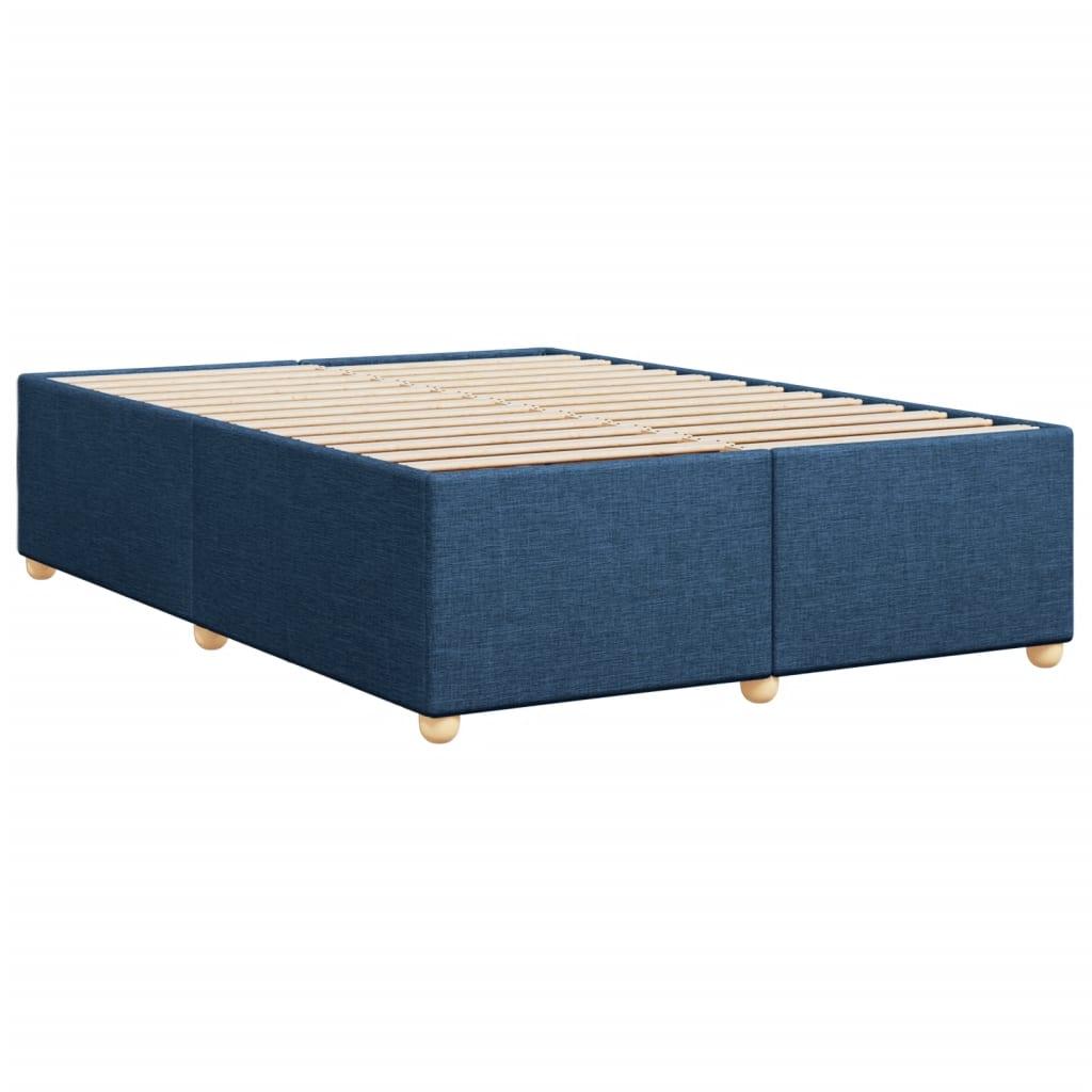 vidaXL Cadru de pat fără saltea, albastru, 160x200 cm, textil vidaXL Cadru de pat fără saltea, albastru, 160x200 cm, textil