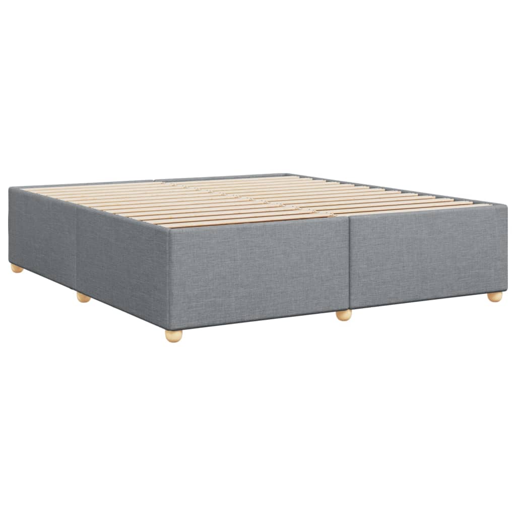 vidaXL Cadru de pat fără saltea, gri deschis, 180x200 cm, textil