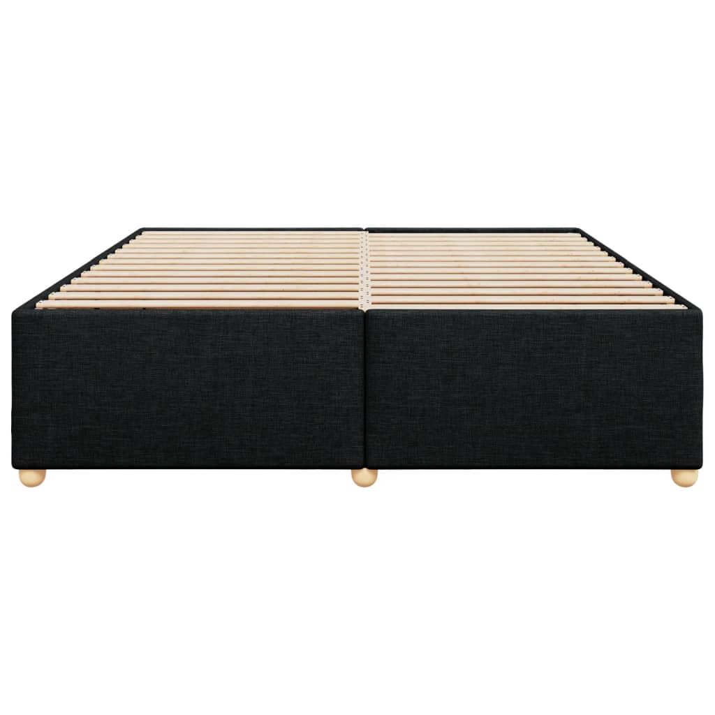 vidaXL Cadru de pat fără saltea, negru, 180x200 cm, textil vidaXL Cadru de pat fără saltea, negru, 180x200 cm, textil