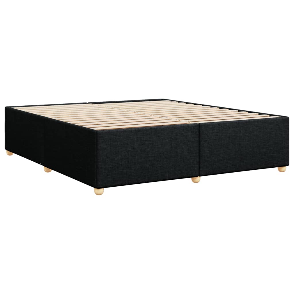 vidaXL Cadru de pat fără saltea, negru, 180x200 cm, textil vidaXL Cadru de pat fără saltea, negru, 180x200 cm, textil