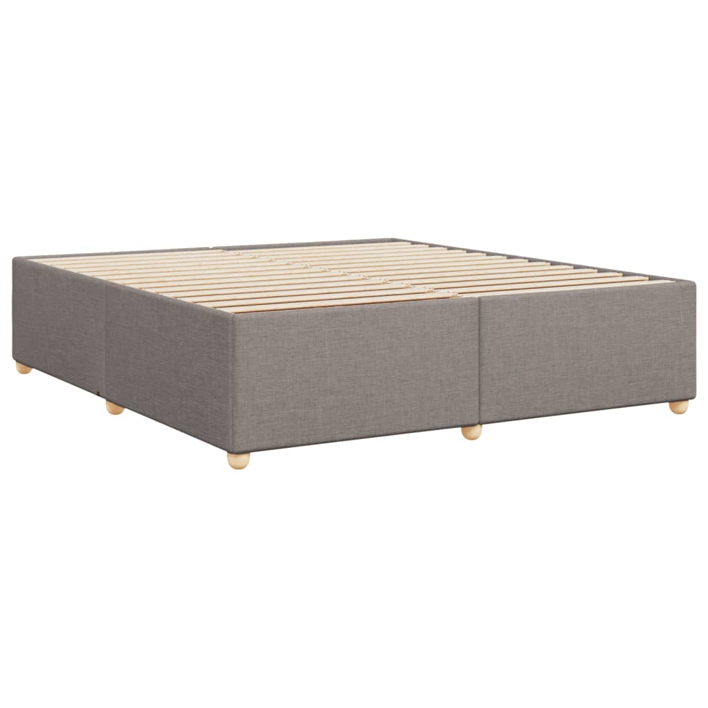 vidaXL Cadru de pat fără saltea, gri taupe, 180x200 cm, textil vidaXL Cadru de pat fără saltea, gri taupe, 180x200 cm, textil