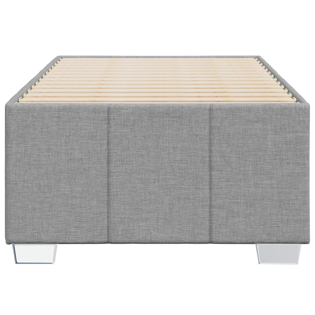 vidaXL Cadru de pat fără saltea, gri deschis, 80x200 cm, textil