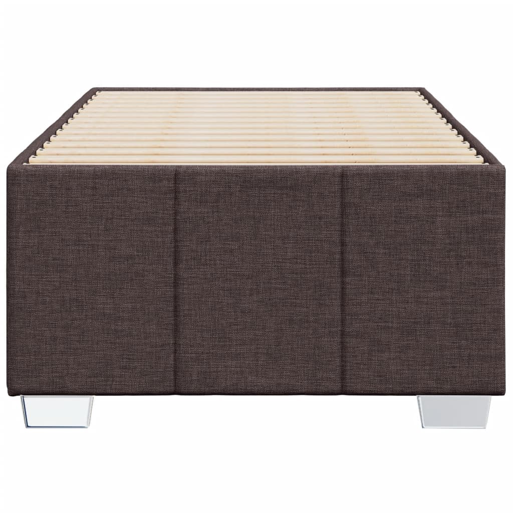 vidaXL Cadru de pat fără saltea, maro închis, 80x200 cm, textil vidaXL Cadru de pat fără saltea, maro închis, 80x200 cm, textil