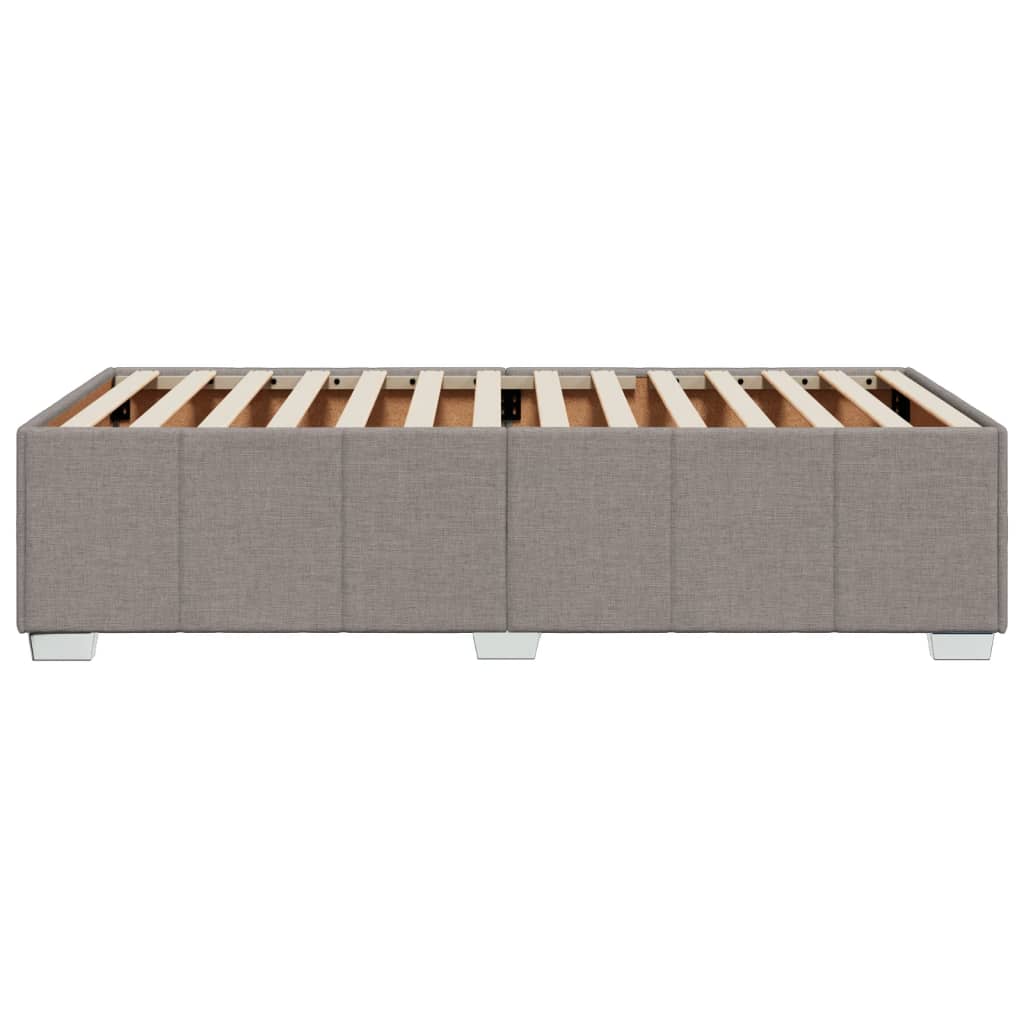 vidaXL Cadru de pat fără saltea Taupe 80x200 cm țesătură