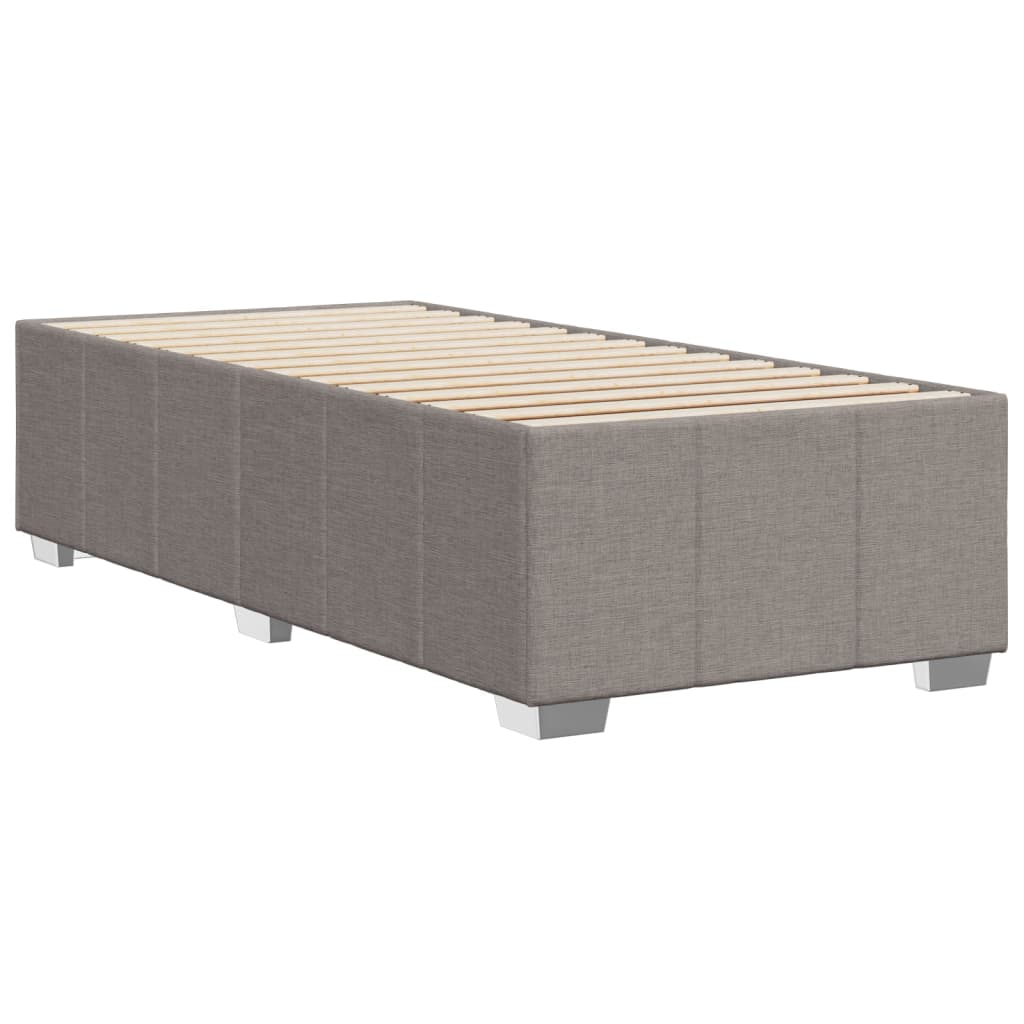 vidaXL Cadru de pat fără saltea Taupe 80x200 cm țesătură