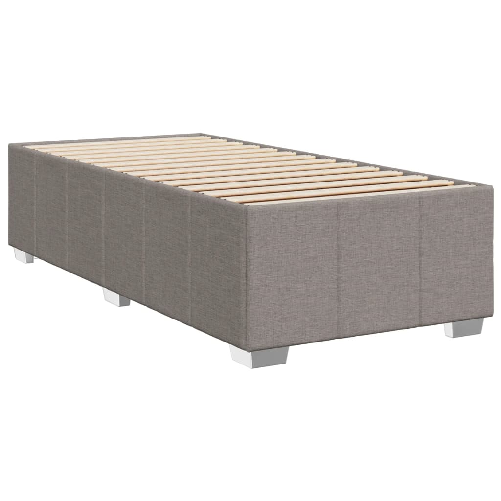 vidaXL Cadru de pat fără saltea Taupe 90x190 cm Stofa