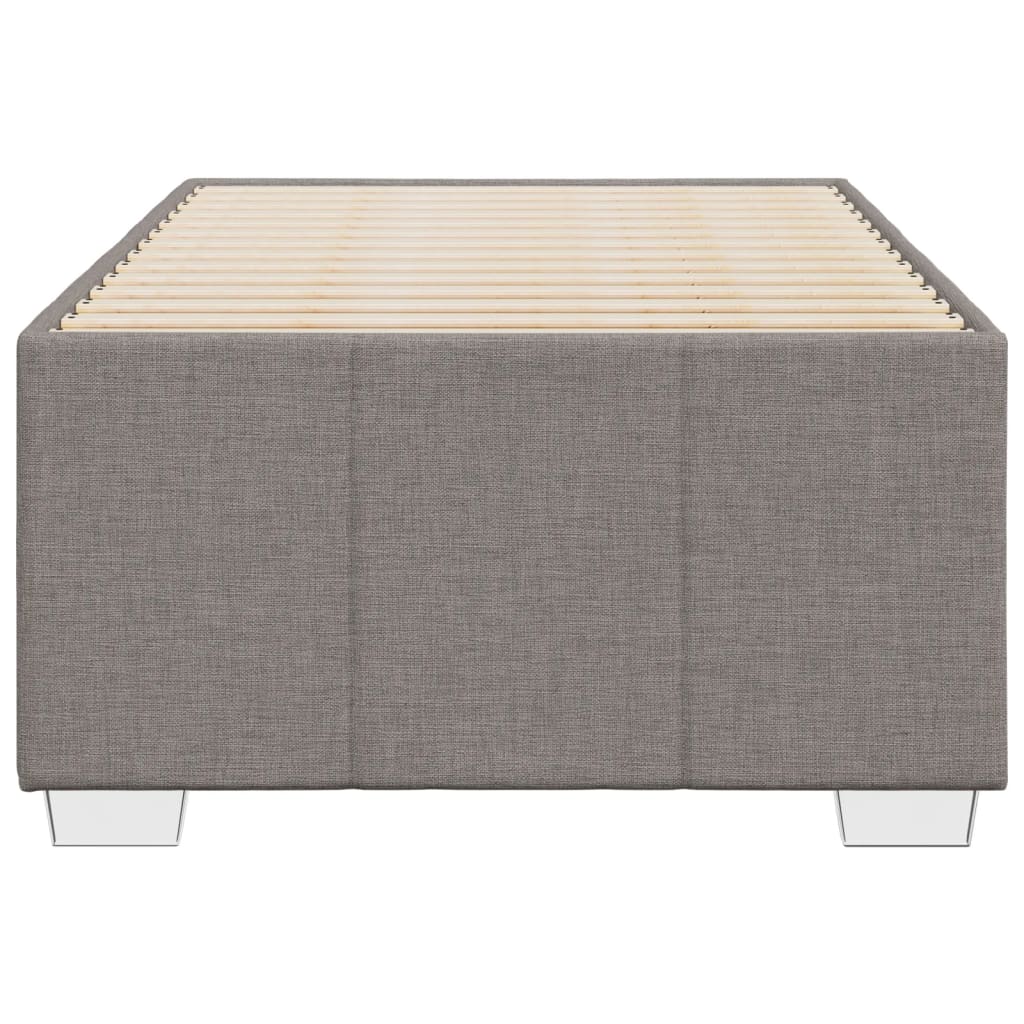 vidaXL Cadru de pat fără saltea Taupe 90x190 cm Stofa