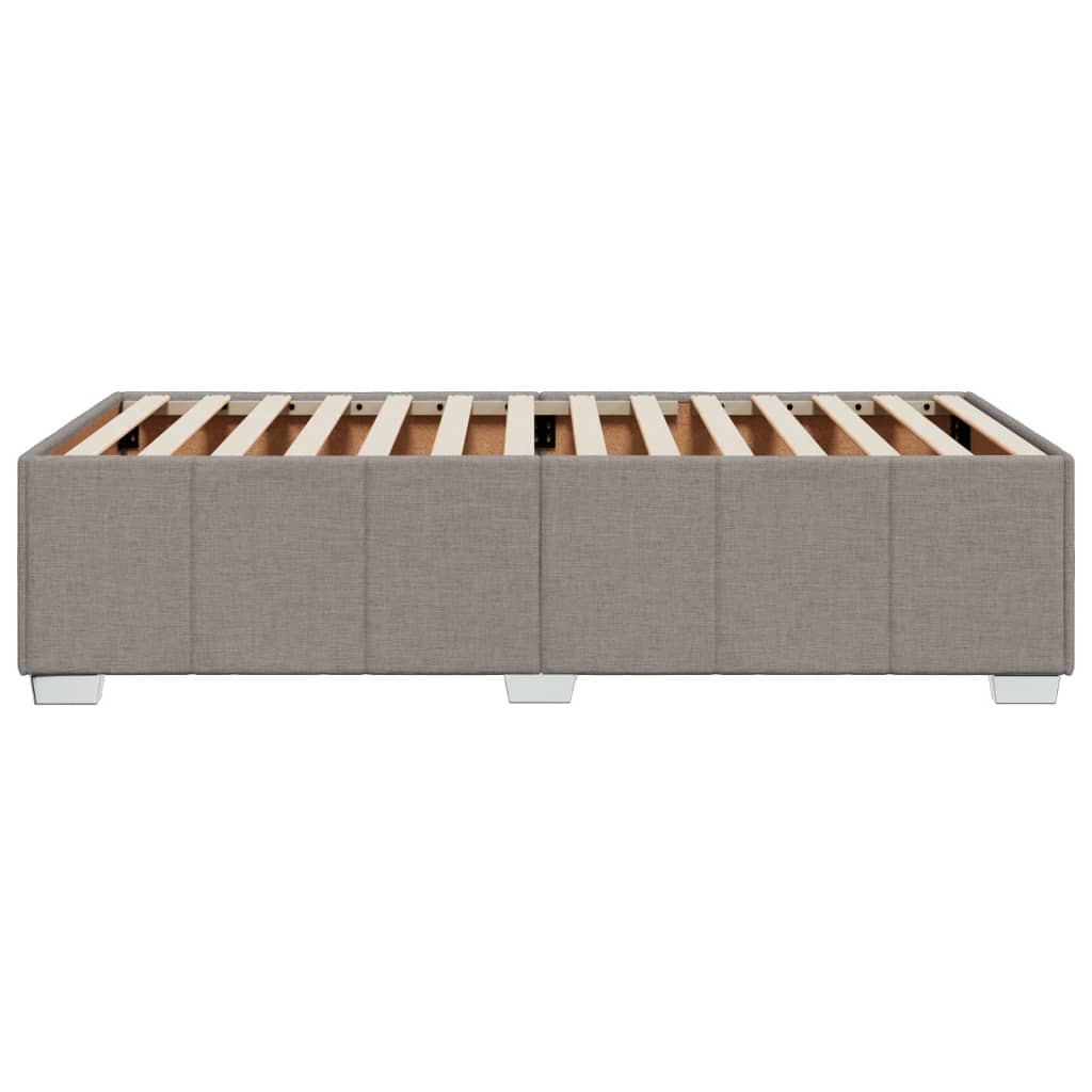 vidaXL Cadru de pat fără saltea Taupe 90x190 cm Stofa