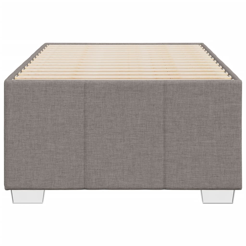 vidaXL Cadru de pat fără saltea Taupe 90x200 cm țesătură