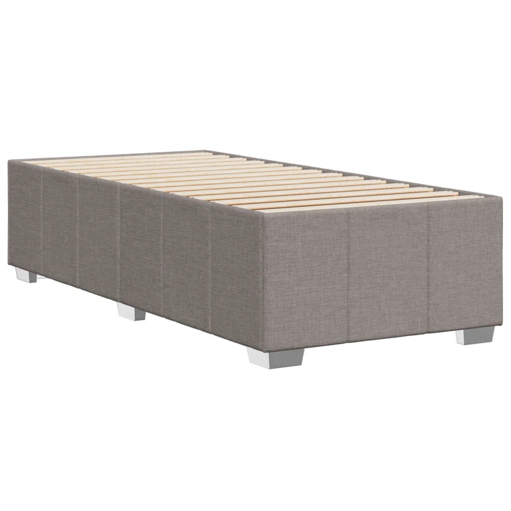 vidaXL Cadru de pat fără saltea Taupe 90x200 cm țesătură