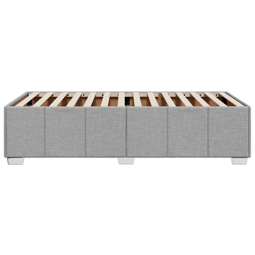 vidaXL Cadru de pat fără saltea, gri deschis, 100x200 cm, textil