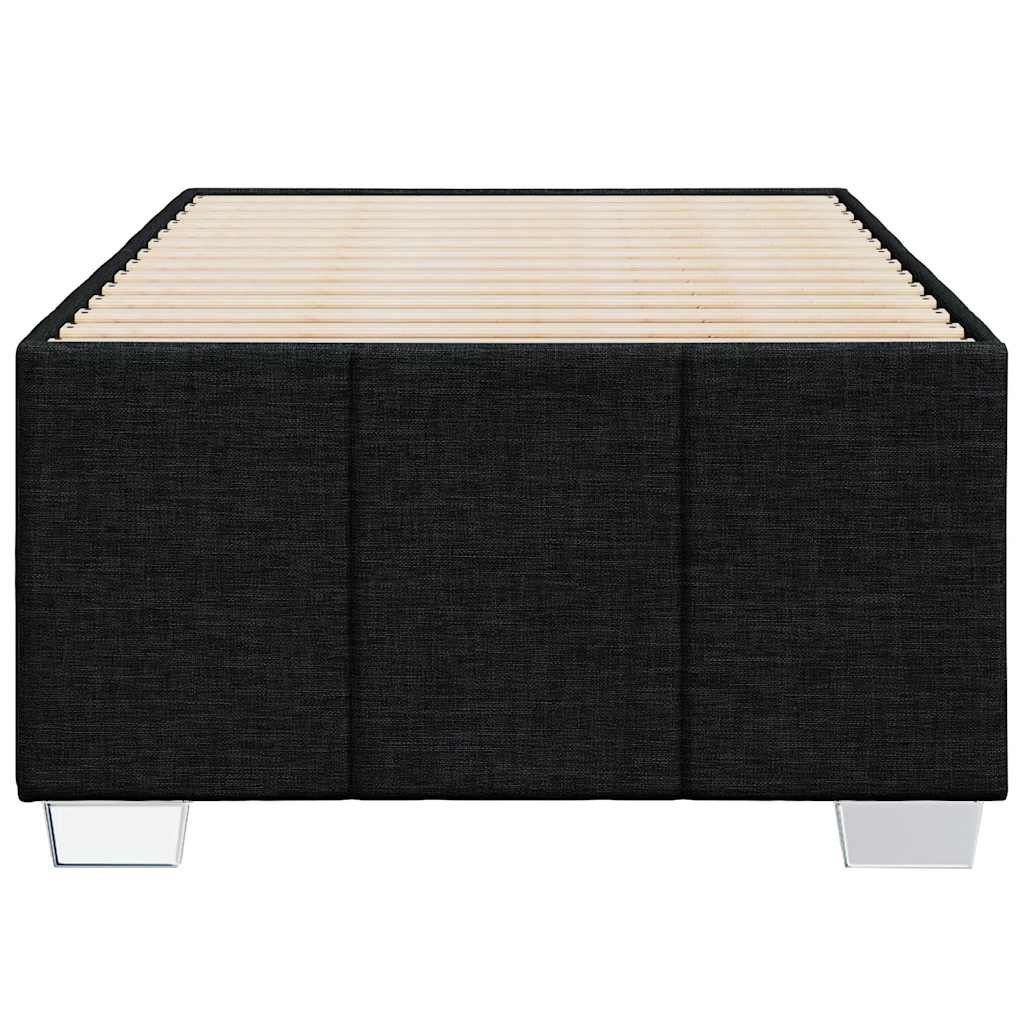 vidaXL Cadru de pat fără saltea, negru, 100x200 cm, textil vidaXL Cadru de pat fără saltea, negru, 100x200 cm, textil