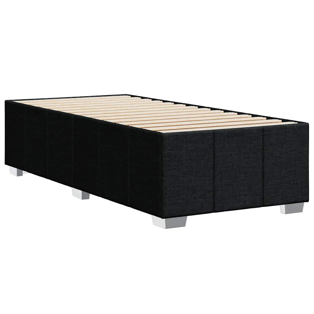 vidaXL Cadru de pat fără saltea, negru, 100x200 cm, textil vidaXL Cadru de pat fără saltea, negru, 100x200 cm, textil