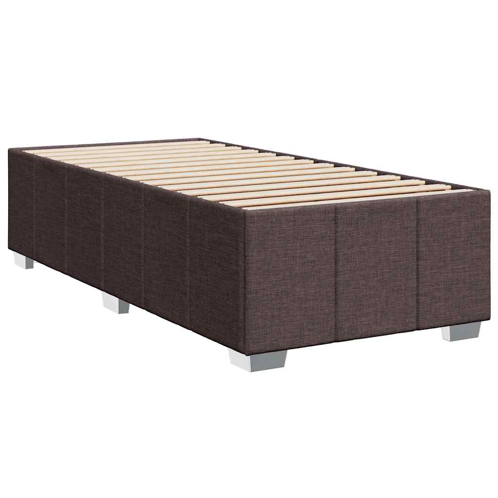 vidaXL Cadru de pat fără saltea, maro închis, 100x200 cm, textil vidaXL Cadru de pat fără saltea, maro închis, 100x200 cm, textil