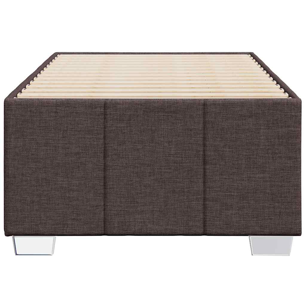 vidaXL Cadru de pat fără saltea, maro închis, 100x200 cm, textil vidaXL Cadru de pat fără saltea, maro închis, 100x200 cm, textil