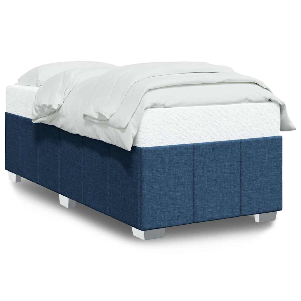 vidaXL Cadru de pat fără saltea țesătură albastră 100x200 cm vidaXL Cadru de pat fără saltea țesătură albastră 100x200 cm