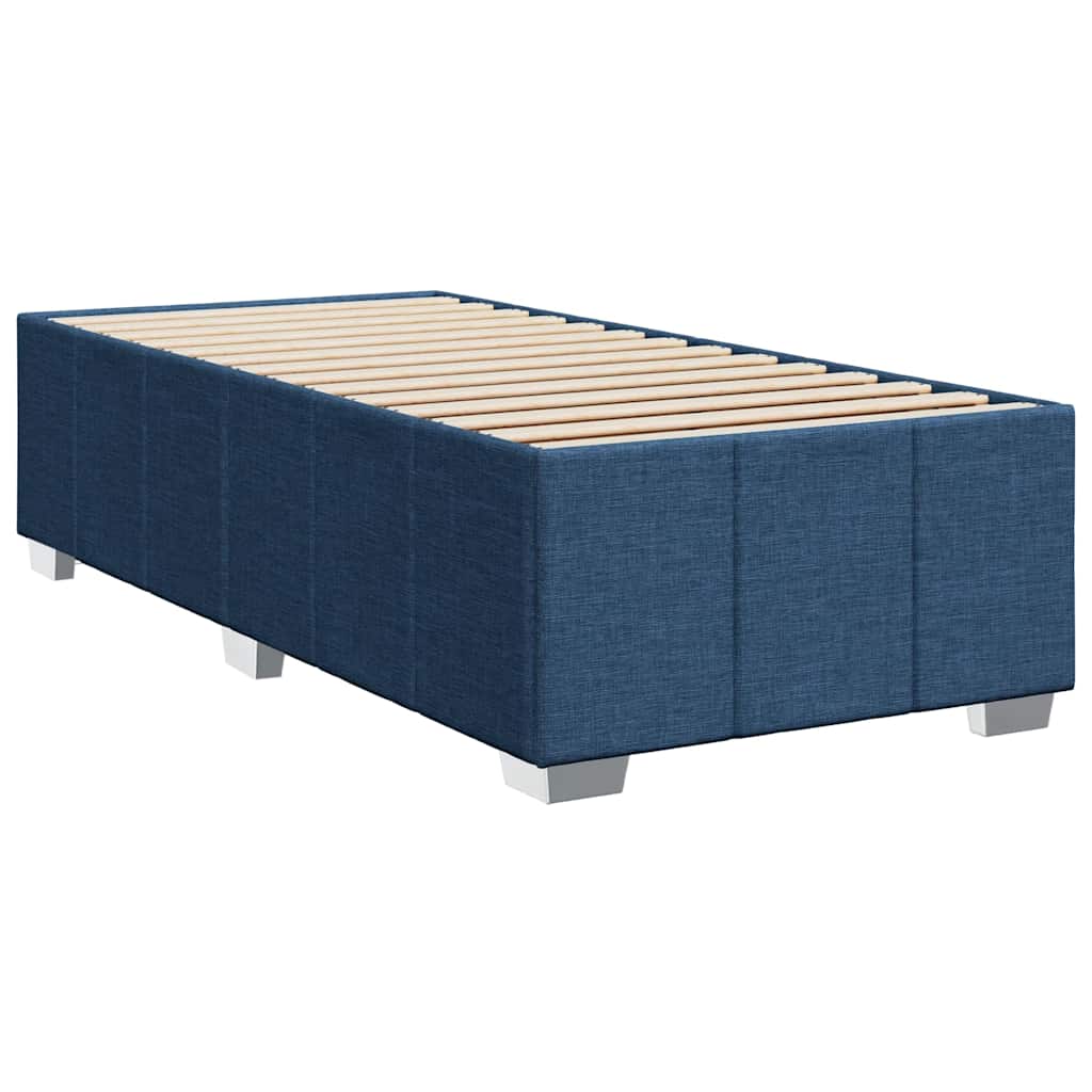 vidaXL Cadru de pat fără saltea țesătură albastră 100x200 cm vidaXL Cadru de pat fără saltea țesătură albastră 100x200 cm