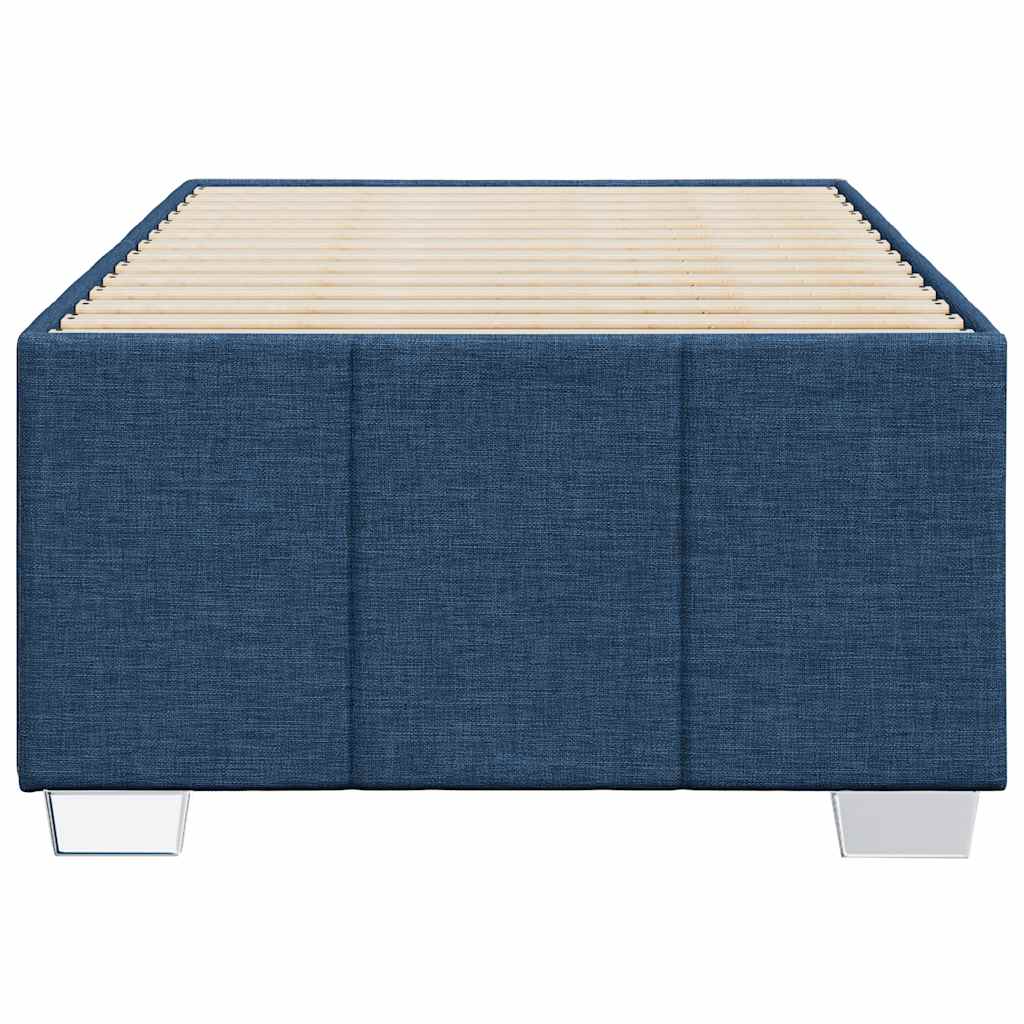 vidaXL Cadru de pat fără saltea țesătură albastră 100x200 cm vidaXL Cadru de pat fără saltea țesătură albastră 100x200 cm