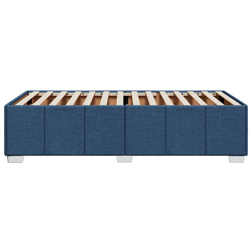 vidaXL Cadru de pat fără saltea țesătură albastră 100x200 cm vidaXL Cadru de pat fără saltea țesătură albastră 100x200 cm
