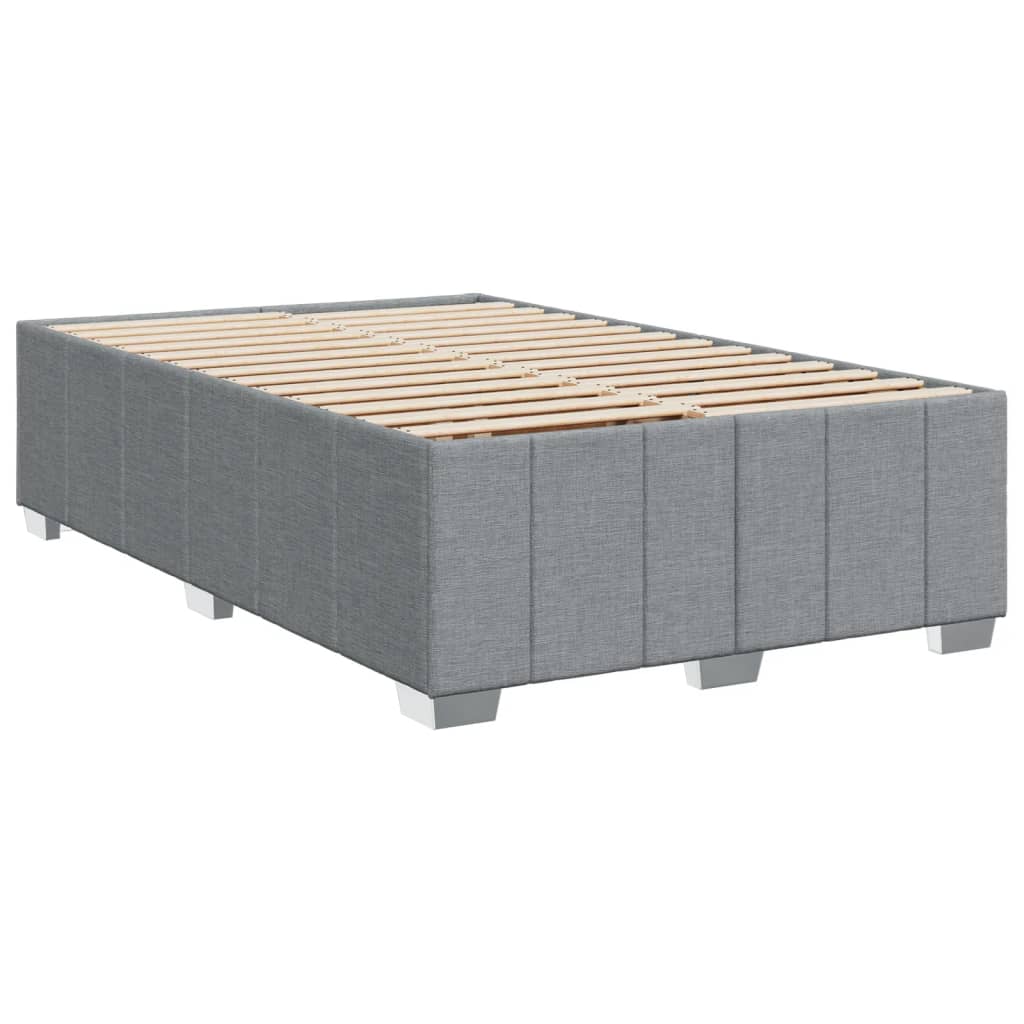 vidaXL Cadru de pat fără saltea țesătură gri deschis 120x190 cm