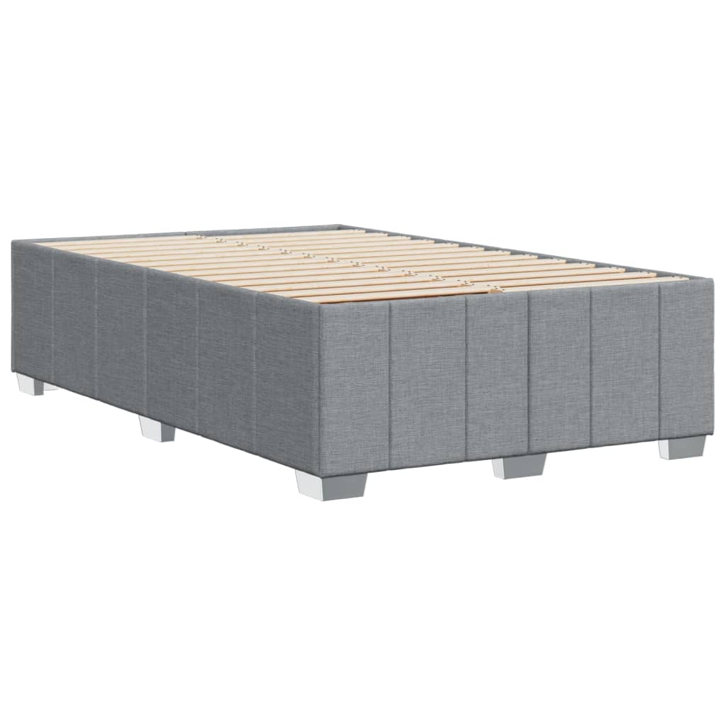 vidaXL Cadru de pat fără saltea țesătură gri deschis 120x190 cm